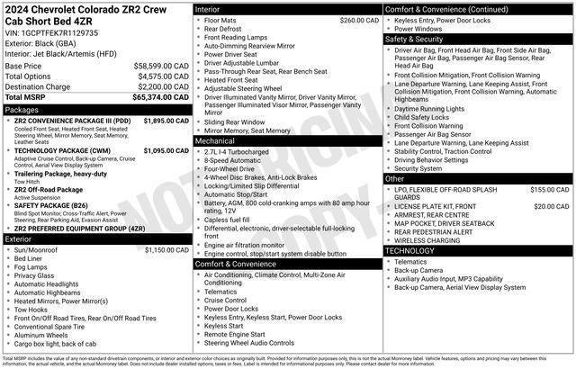 2024 Chevrolet Colorado ZR2