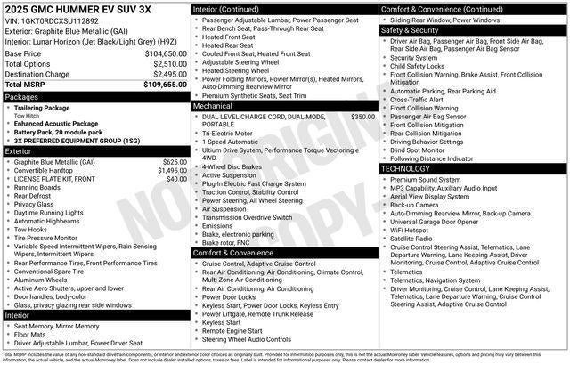 2025 GMC HUMMER EV SUV 3X