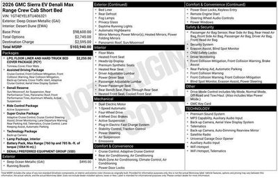 2026 GMC Sierra EV Denali Max Range
