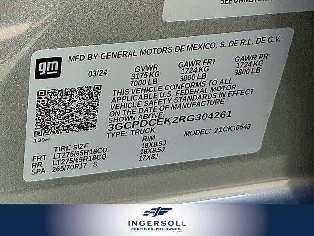 2024 Chevrolet Silverado 1500 Custom Trail Boss