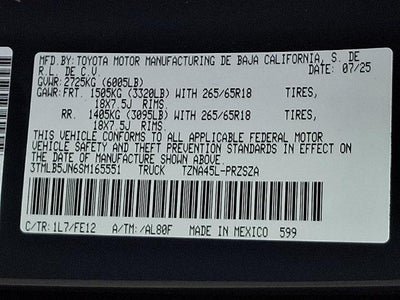 2025 Toyota Tacoma 4WD SR