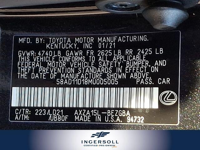 2021 Lexus ES 