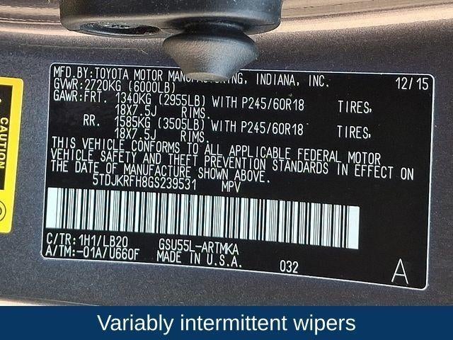 2016 Toyota Highlander XLE