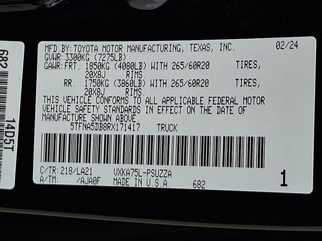 2024 Toyota Tundra 4WD Platinum
