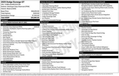 2025 Dodge Durango GT