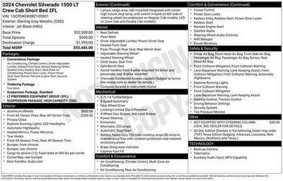 2024 Chevrolet Silverado 1500 LT (2FL)