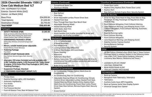 2026 Chevrolet Silverado 1500 LT