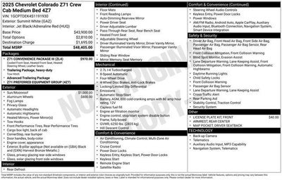 2025 Chevrolet Colorado Z71