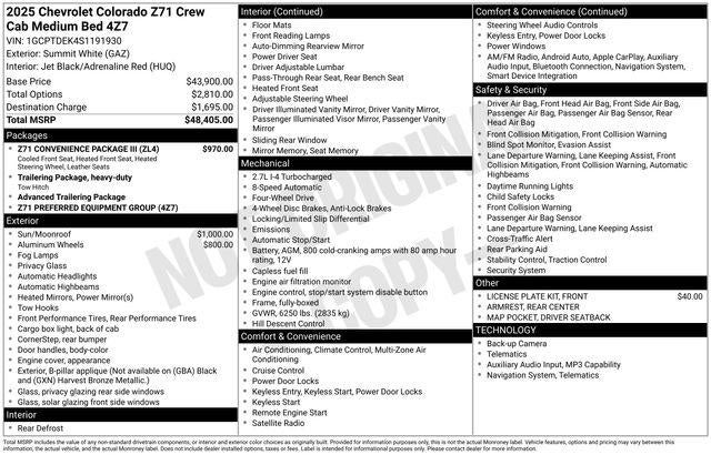 2025 Chevrolet Colorado Z71