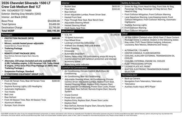 2026 Chevrolet Silverado 1500 LT