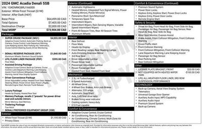 2024 GMC Acadia Denali