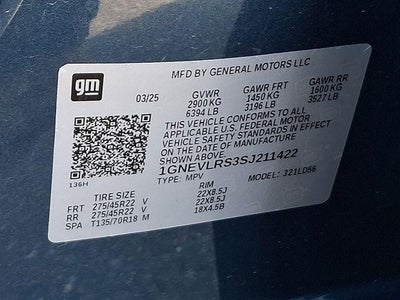 2025 Chevrolet Traverse RS