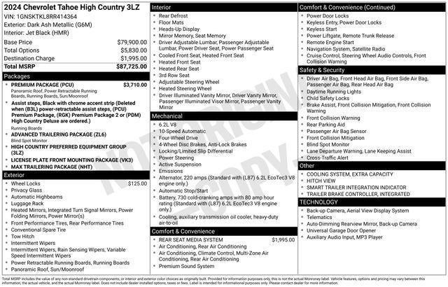 2024 Chevrolet Tahoe High Country