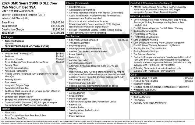 2024 GMC Sierra 2500 HD SLE