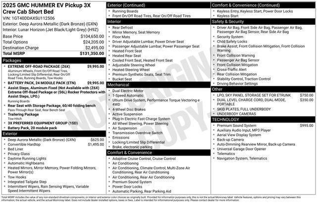 2025 GMC HUMMER EV Pickup 3X