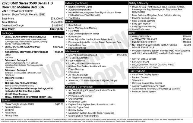 2023 GMC Sierra 3500 HD Denali