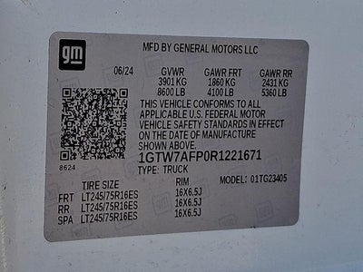 2024 GMC Savana Cargo 2500 Base