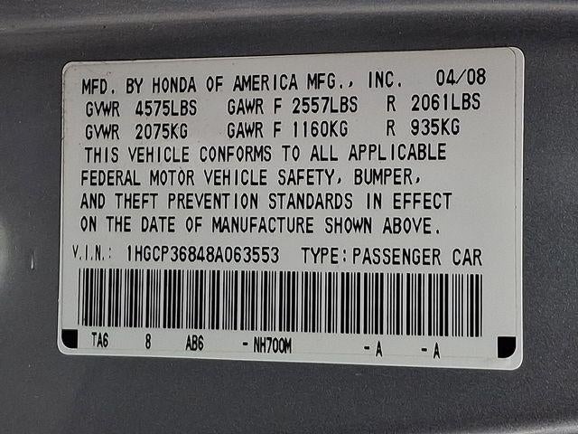 2008 Honda Accord Sdn EX-L
