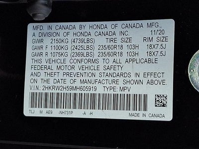 2021 Honda CR-V AWD EX