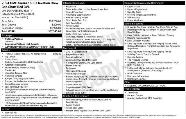 2024 GMC Sierra 1500 Elevation