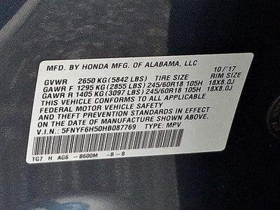 2017 Honda Pilot EX-L