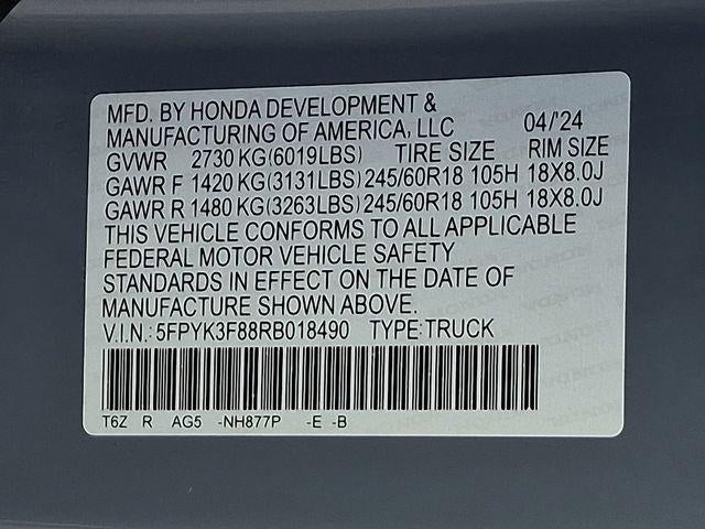 2024 Honda Ridgeline Black Edition