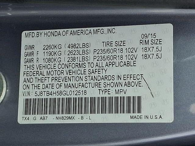 2016 Acura RDX Technology Package