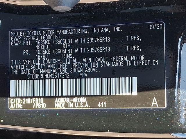 2021 Toyota Highlander Hybrid LE