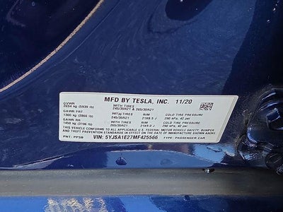 2021 Tesla Model S Long Range Dual Motor All-Wheel Drive