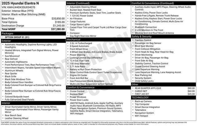 2025 Hyundai Elantra N Base