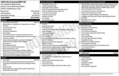 2024 Kia Carnival MPV EX