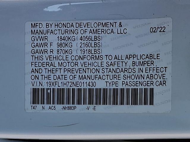 2022 Honda Civic Hatchback EX-L