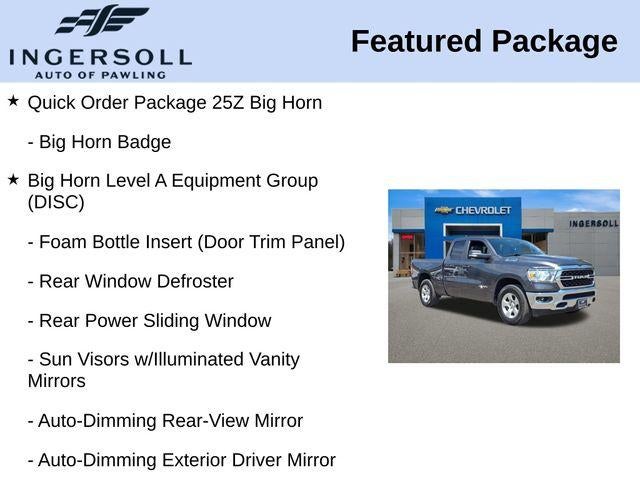 2022 RAM 1500 Big Horn Quad Cab 4x4 6'4" Box