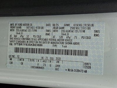 2025 Ford Transit Cargo Van Base