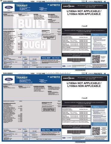 2023 Ford Transit Cargo Van Base