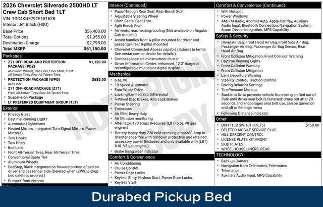 2026 Chevrolet Silverado 2500 HD LT
