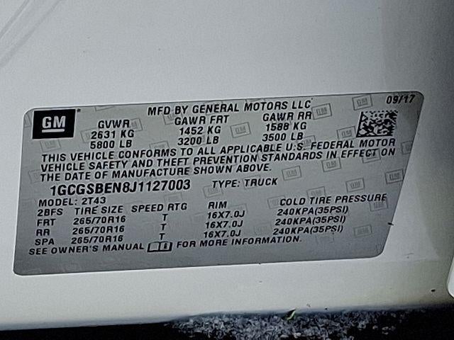 2018 Chevrolet Colorado 2WD Work Truck