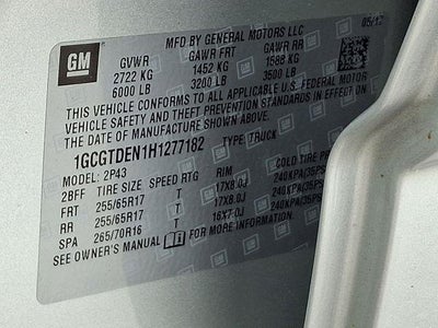 2017 Chevrolet Colorado 4WD Z71