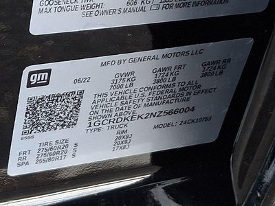 2022 Chevrolet Silverado 1500 LT (2FL)