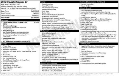2026 Chevrolet Traverse Z71