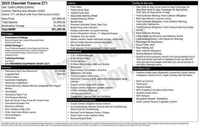 2025 Chevrolet Traverse Z71