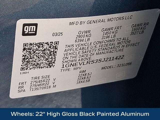 2025 Chevrolet Traverse RS