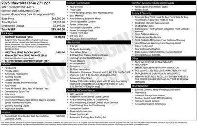 2025 Chevrolet Tahoe Z71