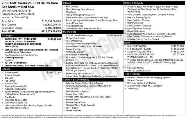 2025 GMC Sierra 2500 HD Denali