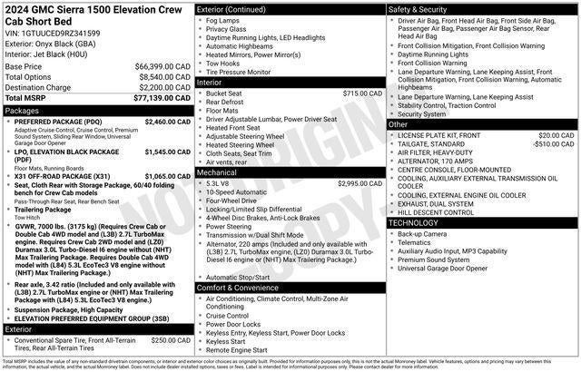 2024 GMC Sierra 1500 Elevation