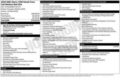 2026 GMC Sierra 1500 Denali