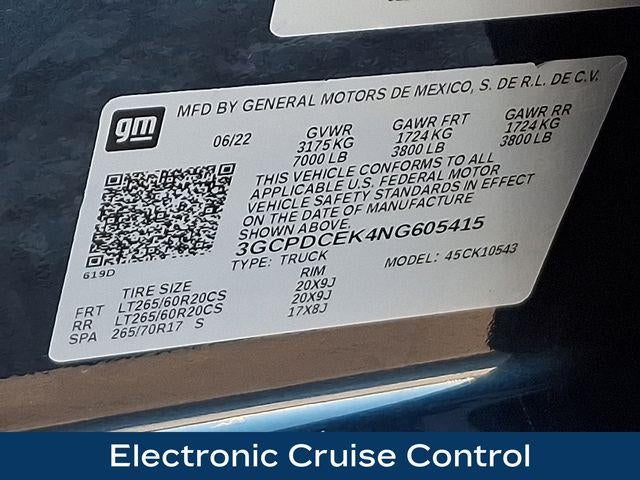 2022 Chevrolet Silverado 1500 Custom Trail Boss