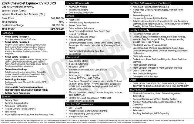 2024 Chevrolet Equinox EV RS