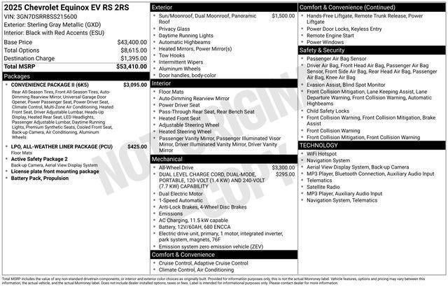 2025 Chevrolet Equinox EV RS