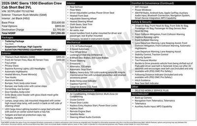 2026 GMC Sierra 1500 Elevation